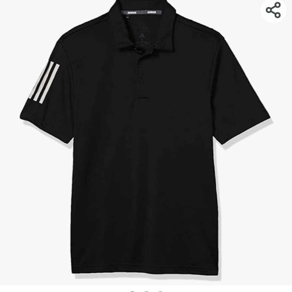 Adidas Men's 3 Stripe Sleeve Polo